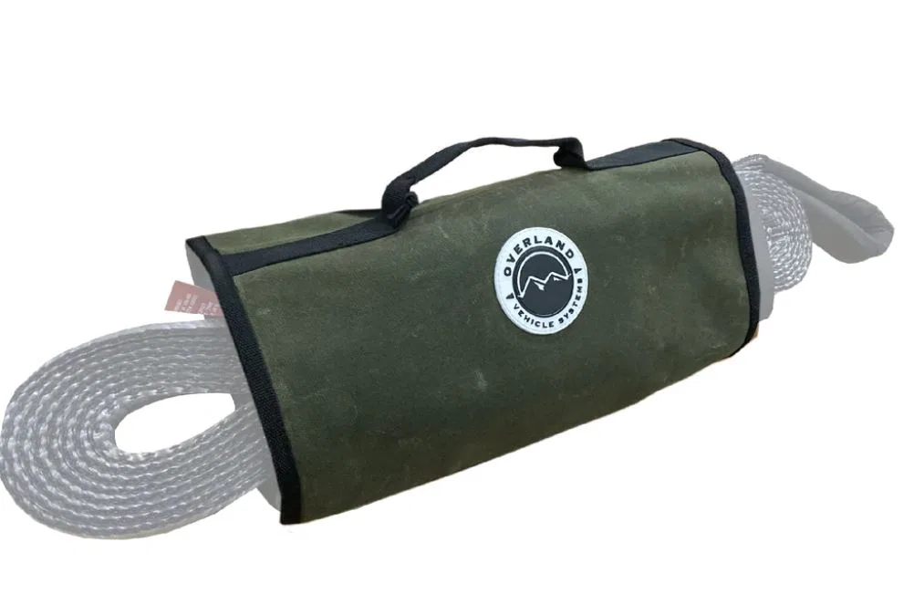 21149941 – OVERLAND VCL Gear Bag, Wrap Style 14 Inch Length x 1-1/2 Inch Width x 6 Inch Height With Logo Waxed Canvas